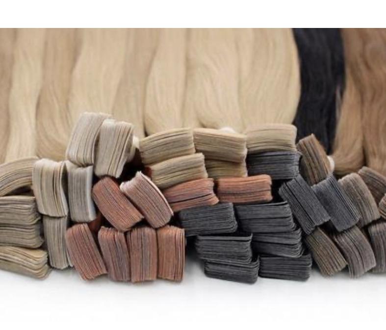 EXTENSIONES DE CABELLO CON CINTA OMBRE CLARO