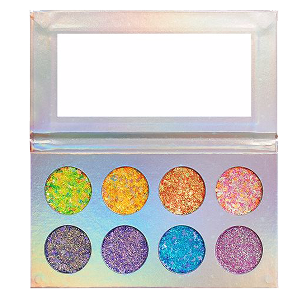 AQUA 8 COLOR GLITTER EYESHADOW PALETTE